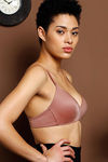 Zivame Padded Non Wired 3/4th Coverage T-Shirt Bra-Brown — thumbnail 4