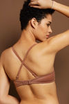 Zivame Padded Wired 3/4th Coverage Strapless Bra-Brown — thumbnail 3