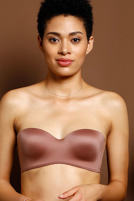 Zivame Padded Wired 3/4th Coverage Strapless Bra-Brown — image 7