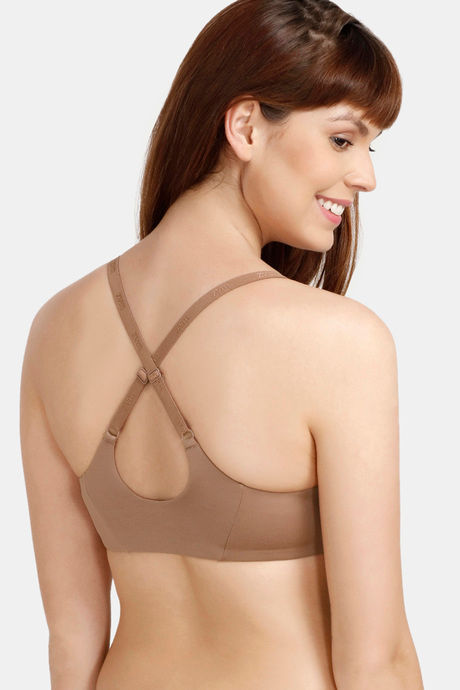 Zivame At Work Padded Wired Medium Coverage T-Shirt Bra - Brown — image 2