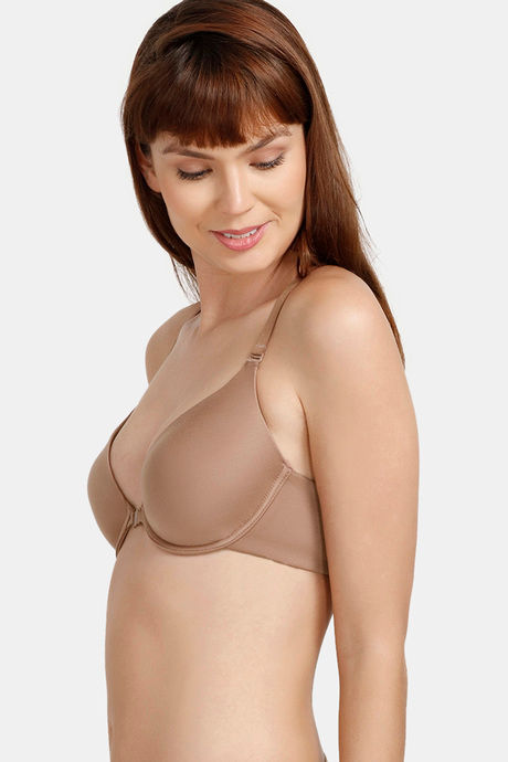 Zivame At Work Padded Wired Medium Coverage T-Shirt Bra - Brown — image 3