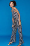 Zivame Aztec Print Jumpsuit With Barely Boot Fit- Navy — thumbnail 3