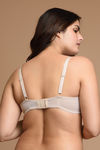 Zivame True Curv Lightly Lined Padded Non Wired Full Coverage Super Support Bra - Rugby Tan Sandalwood — thumbnail 3