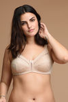 Zivame True Curv Lightly Lined Padded Non Wired Full Coverage Super Support Bra - Rugby Tan Sandalwood — thumbnail 4