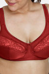 Zivame True Curv Lightly Lined Non Wired Full Coverage Super Support Bra - Sundried Tomato — thumbnail 4