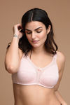 Zivame True Curv Lightly Lined Padded Non Wired Full Coverage Super Support Bra - Pale Blush Cake Pink — thumbnail 1