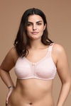 Zivame True Curv Lightly Lined Padded Non Wired Full Coverage Super Support Bra - Pale Blush Cake Pink — thumbnail 4