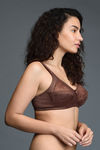 Zivame True Curv Lightly Lined Non Wired 3/4th Coverage Super Support Bra - Nutmeg Brown — thumbnail 3