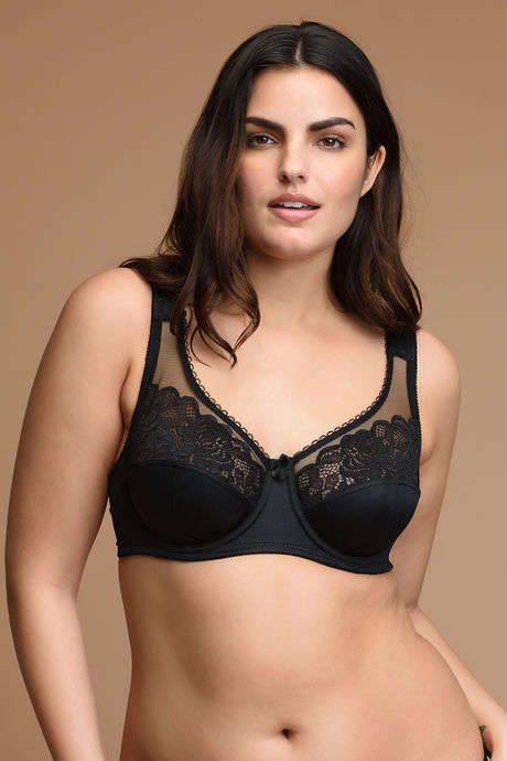 Zivame True Curv Lightly Lined Wired 3/4th Coverage Super Support Bra - Jet Black — image 6