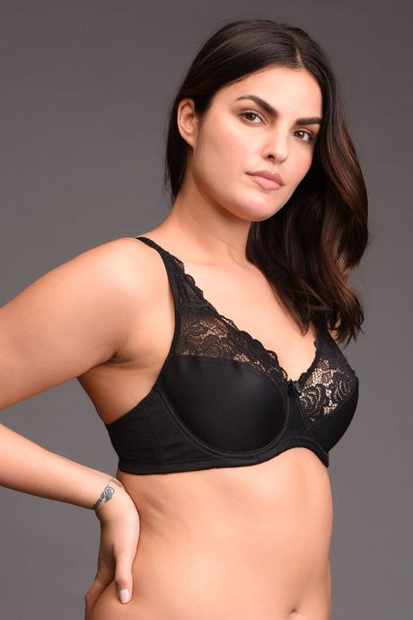 Zivame True Curv Lightly Lined Wired 3/4th Coverage Super Support Bra - Jet Black — image 2