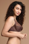 Zivame True Curv Lightly Lined Wired 3/4th Coverage Super Support Bra - Nutmeg Brown — thumbnail 3