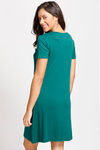 Zivame Cotton Cozzies Sleep Short Dress- Green — thumbnail 3