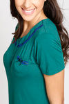 Zivame Cotton Cozzies Sleep Short Dress- Green — thumbnail 4