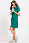 Zivame Cotton Cozzies Sleep Short Dress- Green — thumbnail 5