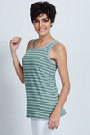 Zivame Elevated Raw Edge Essential Top-Green — thumbnail 1
