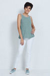 Zivame Elevated Raw Edge Essential Top-Green — thumbnail 2