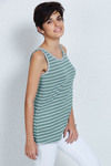 Zivame Elevated Raw Edge Essential Top-Green — thumbnail 4