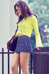 Zivame Cotton Rich Slim Fit Crop Top- Lime Green — thumbnail 5
