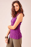 Zivame Boho Braided A-line Tank Top-Purple — thumbnail 4