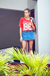 Zivame Varsity Number Printed Box Fit Tee  - Red — thumbnail 1