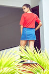 Zivame Varsity Number Printed Box Fit Tee  - Red — thumbnail 2