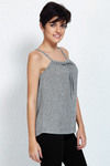 Zivame Cotton Lurex A-Line Top-Grey Mel With Lurex — thumbnail 4