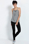 Zivame Cotton Lurex A-Line Top-Grey Mel With Lurex — thumbnail 5
