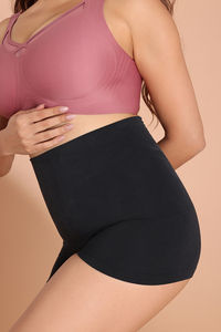 Zivame Tummy Control Midwaist Boyshort - Black — thumbnail 4