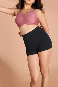 Zivame Tummy Control Midwaist Boyshort - Black — thumbnail 6