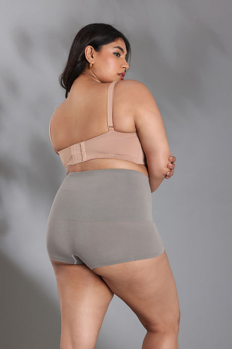 Zivame Tummy Control Midwaist Boyshort - Grey — image 5