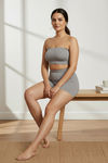 Zivame Tummy Control Midwaist Boyshort - Grey — thumbnail 5