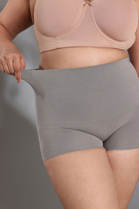 Zivame Tummy Control Midwaist Boyshort - Grey — thumbnail 8