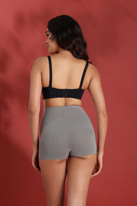 Zivame Tummy Control Midwaist Boyshort - Grey — thumbnail 10