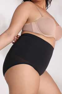 Zivame Tummy Control Midwaist Hipster Panty - Black — thumbnail 12