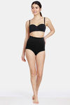Zivame Tummy Control Midwaist Hipster Panty - Black — thumbnail 1