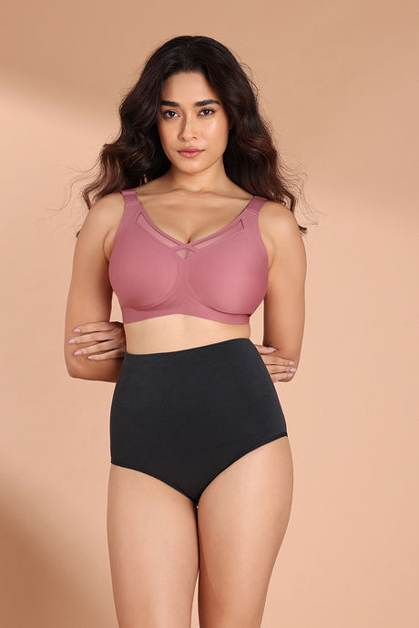 Zivame Tummy Control Midwaist Hipster Panty - Black — image 3