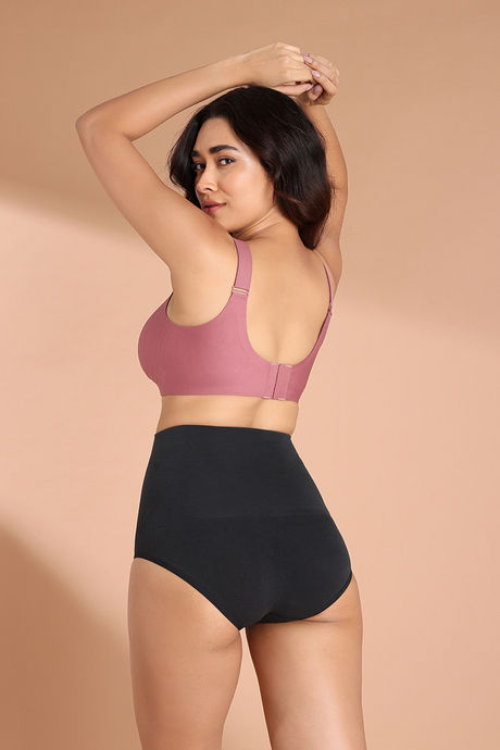 Zivame Tummy Control Midwaist Hipster Panty - Black — image 4