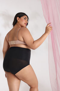 Zivame Tummy Control Midwaist Hipster Panty - Black — thumbnail 10