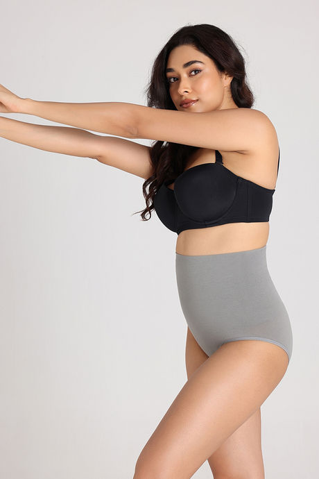 Buy Zivame Tummy Control Midwaist Hipster Panty - Grey