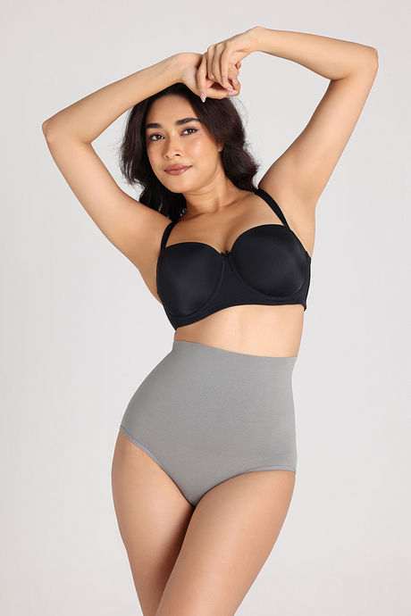 Zivame Tummy Control Midwaist Hipster Panty - Grey — image 3