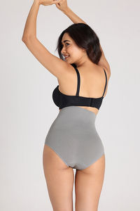 Zivame Tummy Control Midwaist Hipster Panty - Grey — thumbnail 4