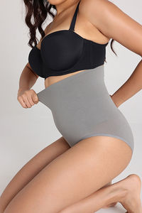 Zivame Tummy Control Midwaist Hipster Panty - Grey — thumbnail 6