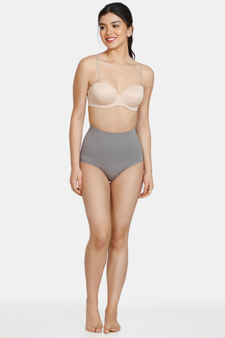Zivame Tummy Control Midwaist Hipster Panty - Grey — image 4