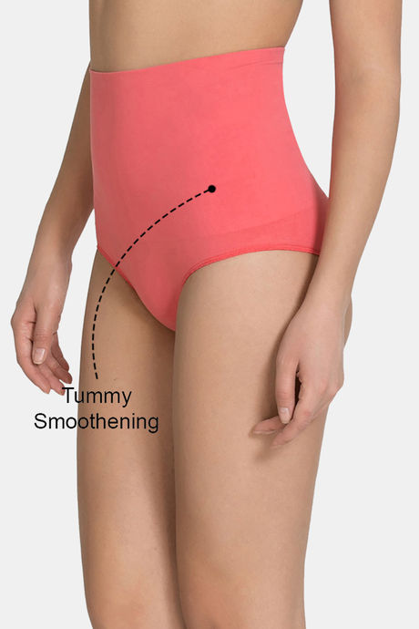 

Zivame Smoothening Control Highwaist Brief Coral, Pinks