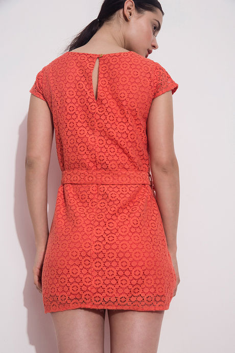 Zivame Coral Swoon-light Lace Midi Skater Dress — image 2
