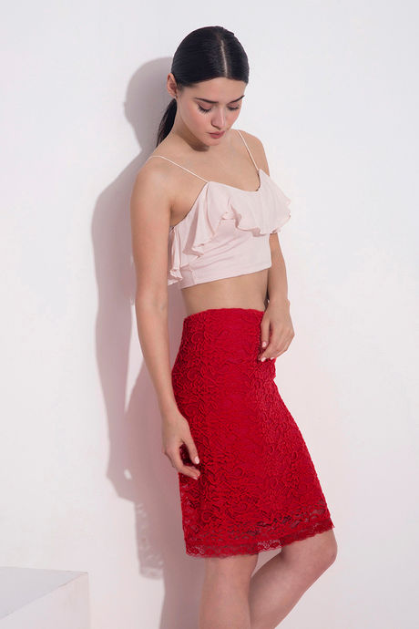Zivame Hot Red Mademoiselle Evening Skirt — image 2