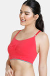 Zivame At Home Double Layered Non Wired Full Coverage Bra - Scarlet — thumbnail 3