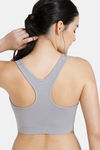 Zivame At Home Double Layered Non Wired Full Coverage Bra - Grey — thumbnail 2