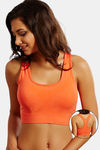 Zivame At Home Double Layered Non Wired Full Coverage Bra - Hot Coral — thumbnail 1