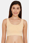 Zivame At Home Double Layered Non Wired 3/4th Coverage Bra - Skin — thumbnail 1